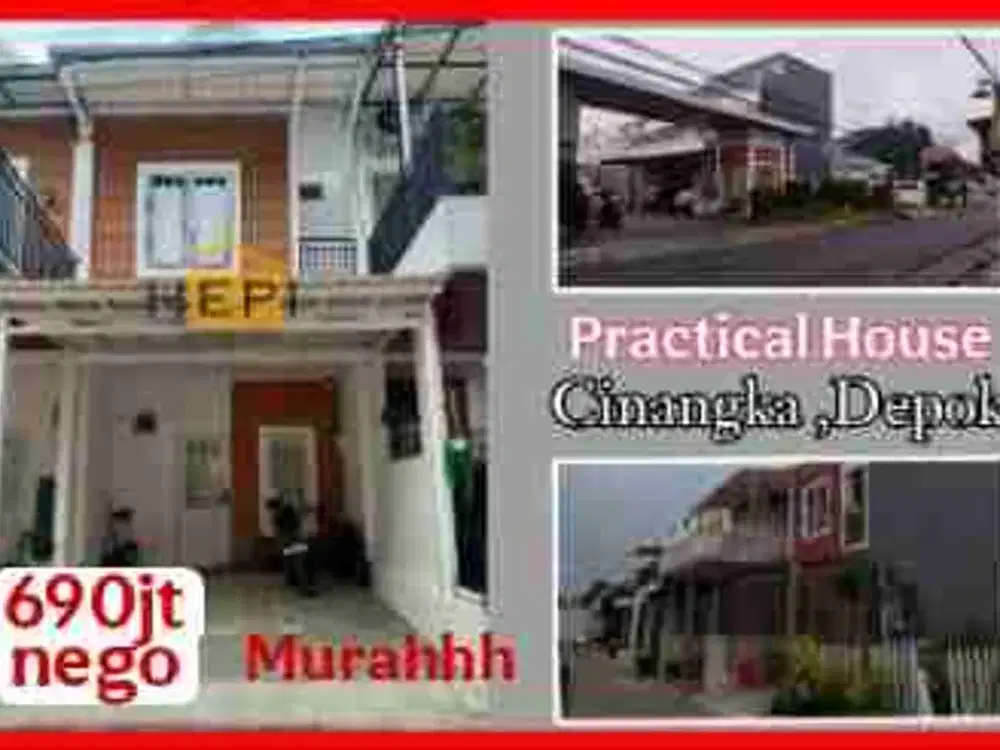 Rumah 2lt murah cantik di Praktical House Cinangka Sawangan Depok
