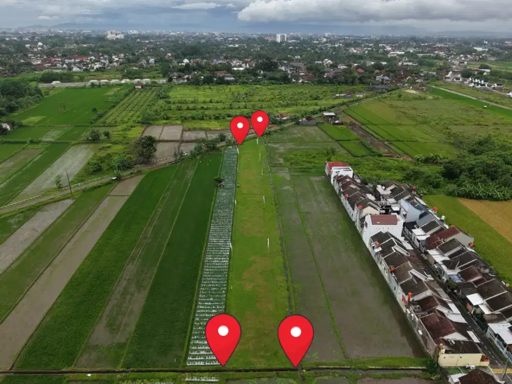 Tanah Strategis di Kawasan Pembangunan Perumahan, 5 Menit Pasar Gamping