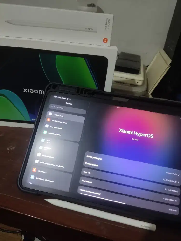 Xiaomi Pad 6 8/256GB Fullset + Smart Pen 2 + Case Nillkin