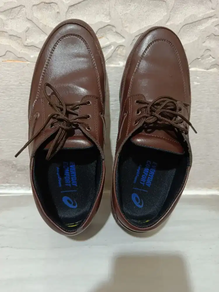 Sepatu pantopel fantopel kulit cokelat