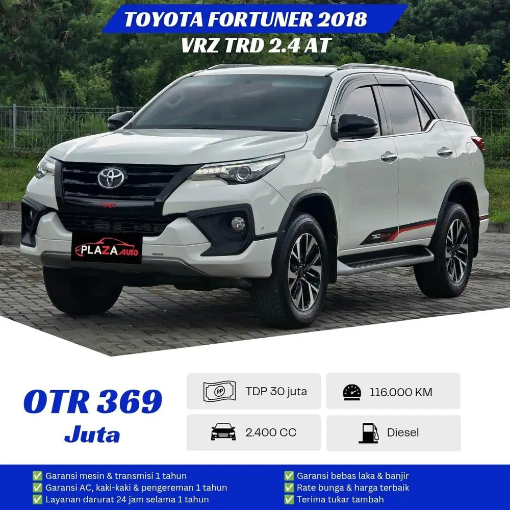 Toyota Fortuner 2018 VRZ TRD 2.4 Automatic Diesel (4x2)