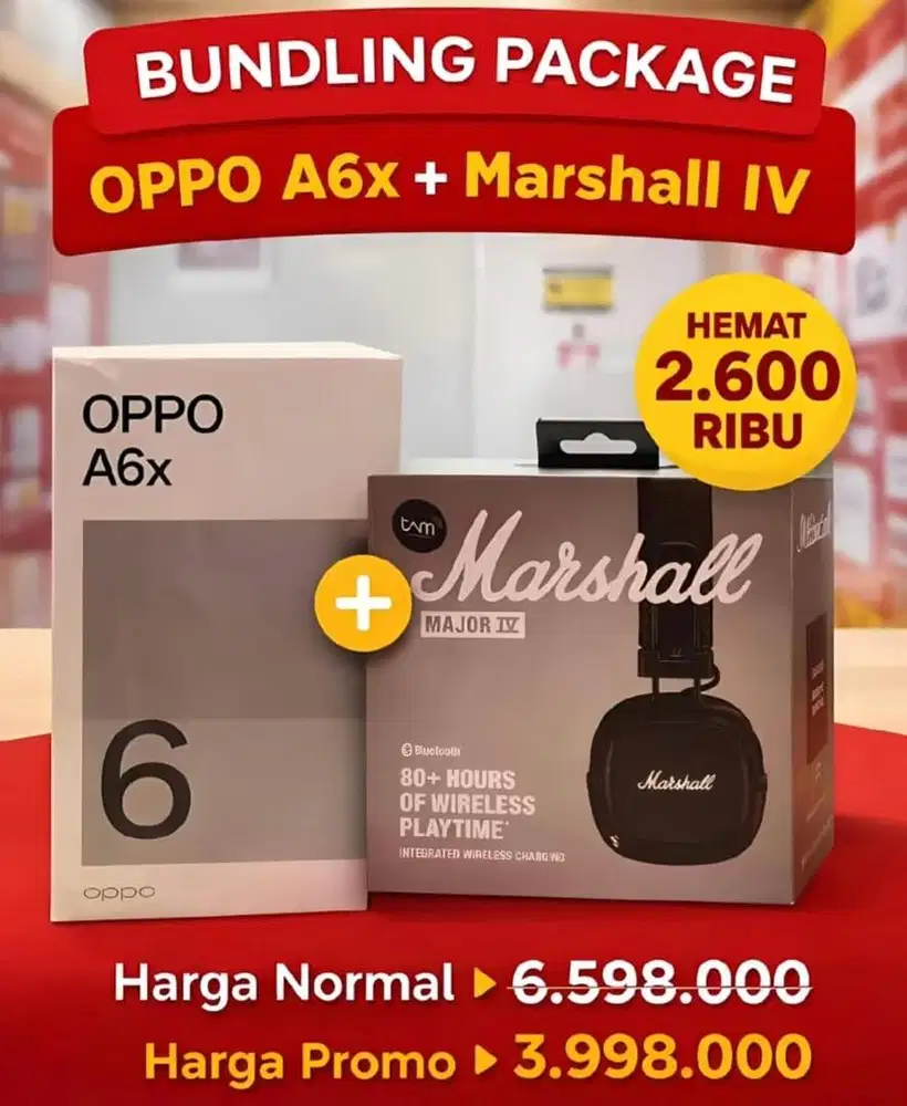 PAKET BUNDLING OPPO & MARSHALL
