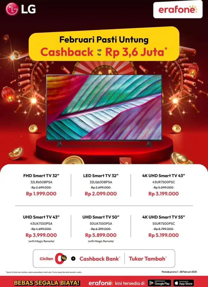 LG TV CASH ATAU KREDIT