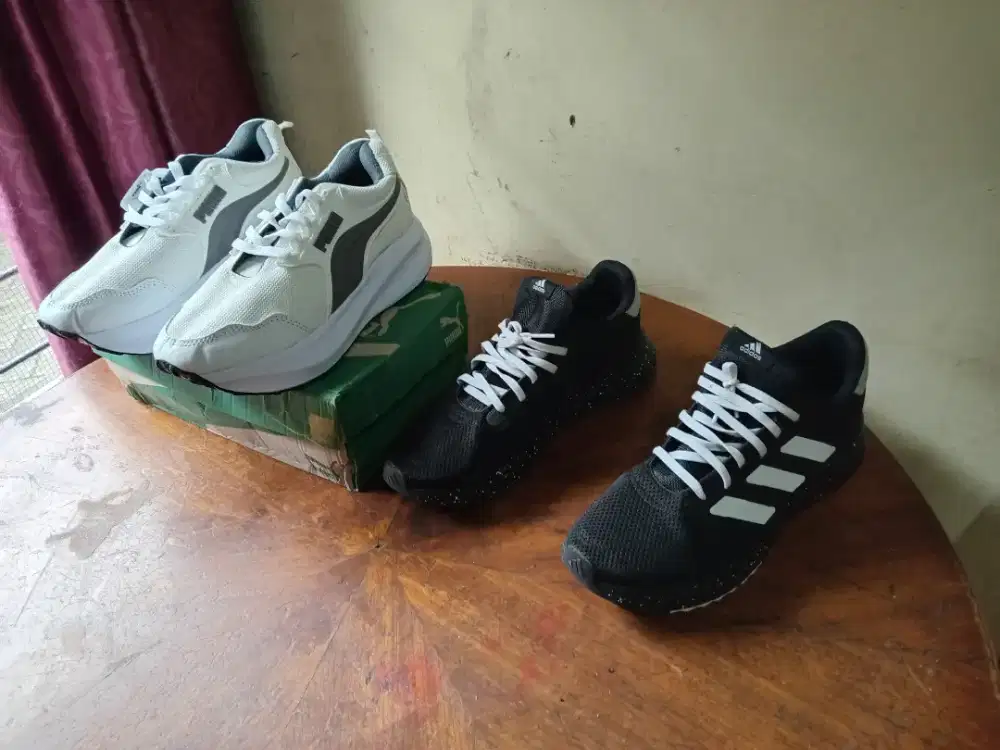 Sepatu puma dan adidas