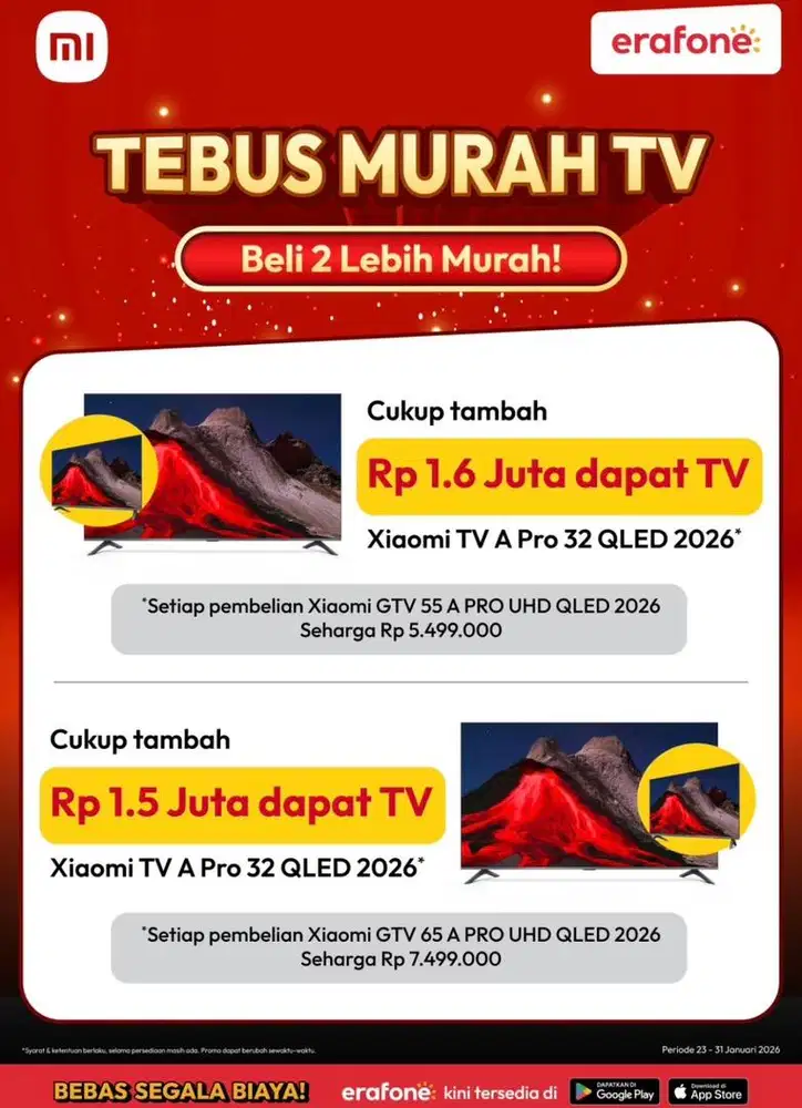 PROMO TEBUS MURAH TV XIAOMI CASH ATAU KREDIT TANPA DP