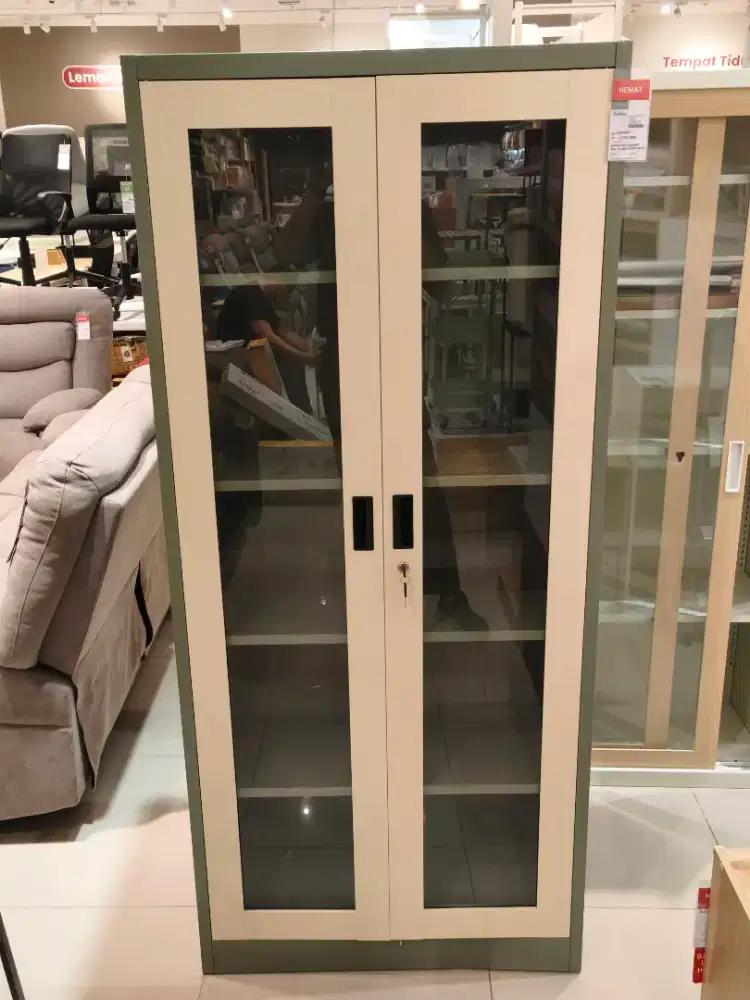Lemari Kantor/Buku Metal Murah (Awet, Anti Rayap, Full Kunci)