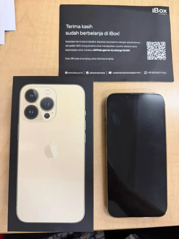 Dijual iphone 13pro ibox 128 gold