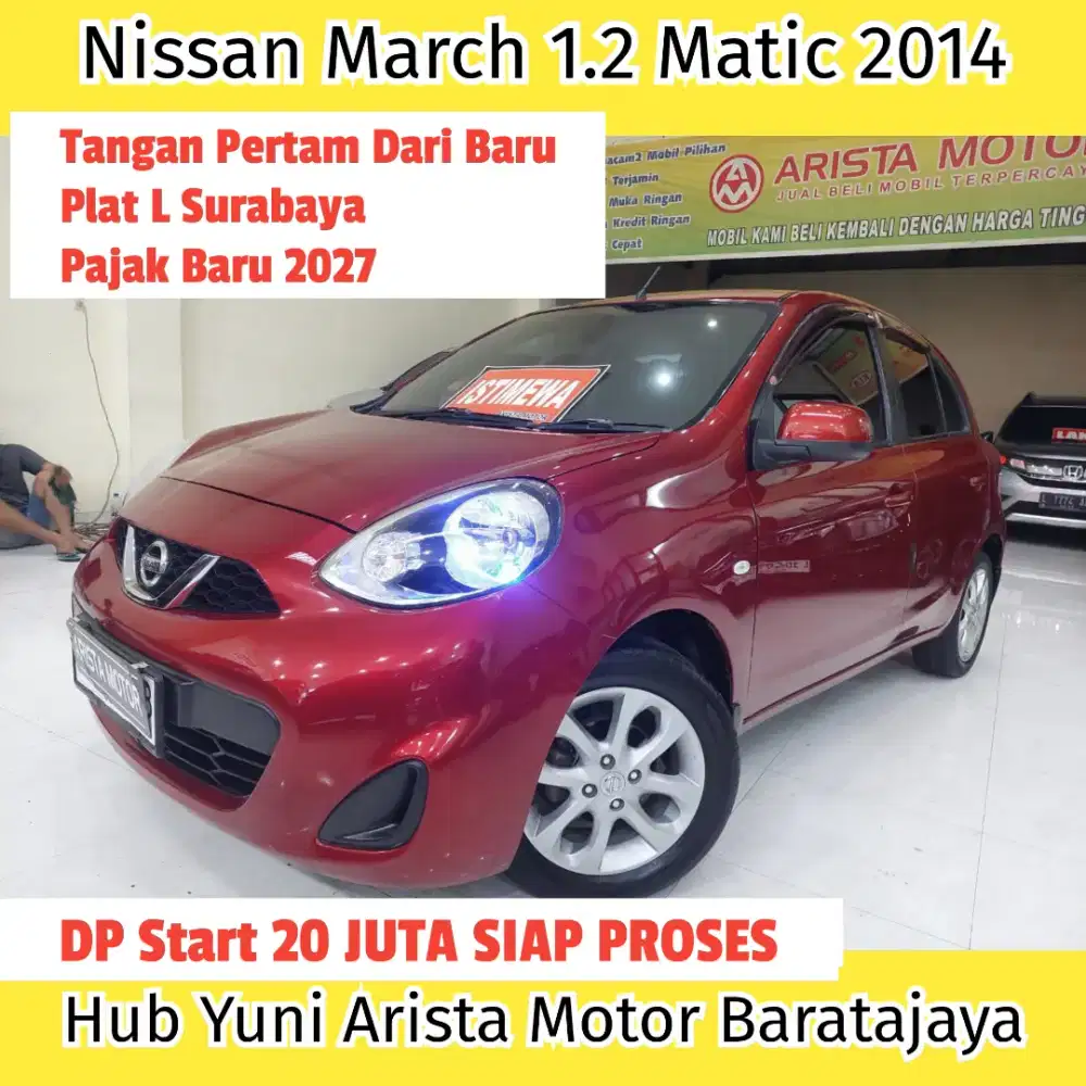 Nissan March 1.2 Matic 2014 LOW DP TGN1 PjkBaru2027 IRITBBM Siap Pakai