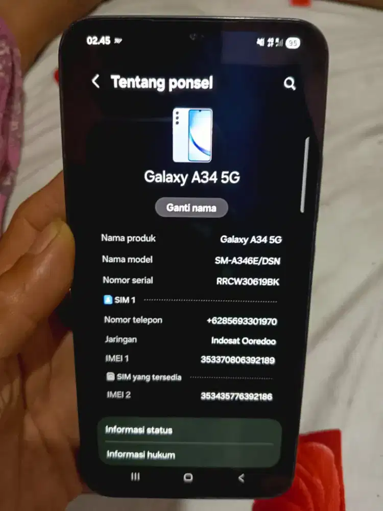 Samsung a34 5G 8 256