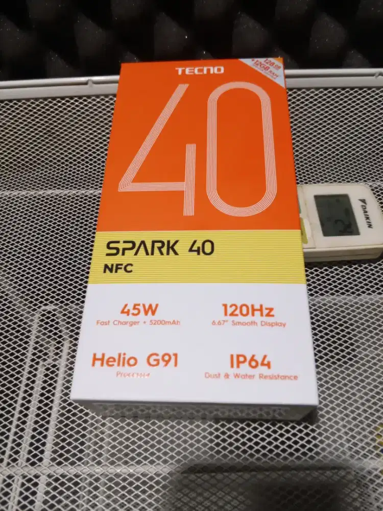 Tecno Spark 40 6/128 silver baru buka kotak