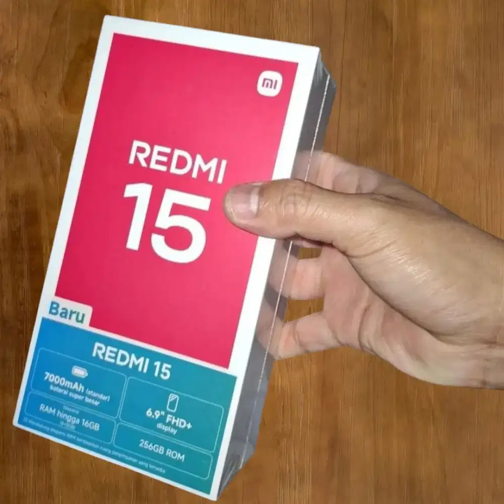 XIAOMI REDMI 15 8GB/128GB BARU SEGEL BOX GARANSI RESMI