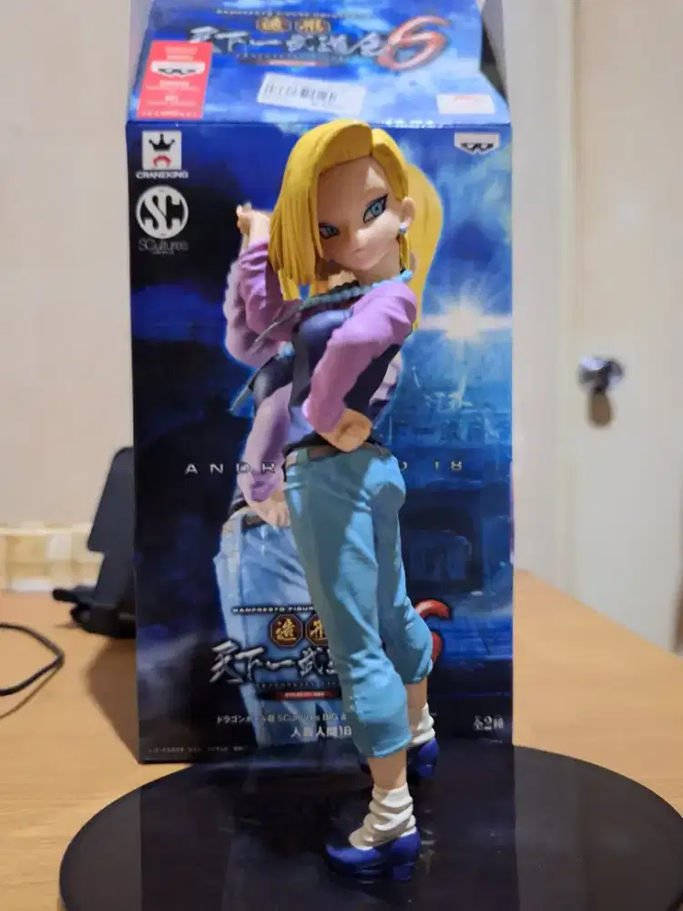 Jual banpresto dragon ball android 18 ori 100%