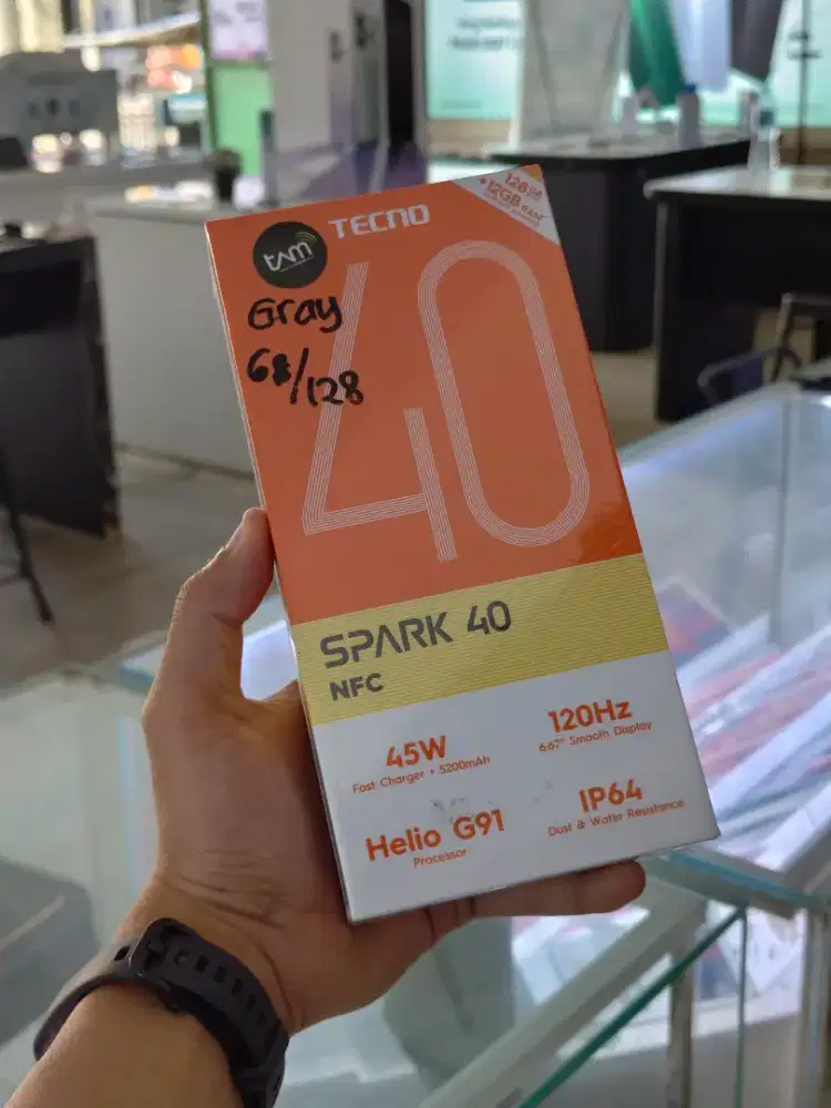 Tecno Spark 40 6/128GB (new)*BISA COD, FASTRESPON WA
