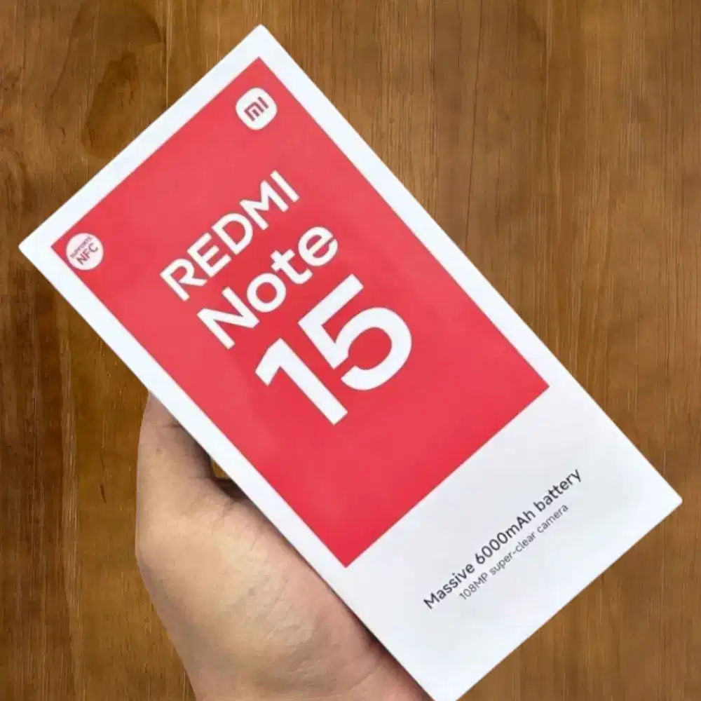 XIAOMI REDMI NOTE 15 8GB/128GB BARU SEGEL BOX GARANSI RESMI