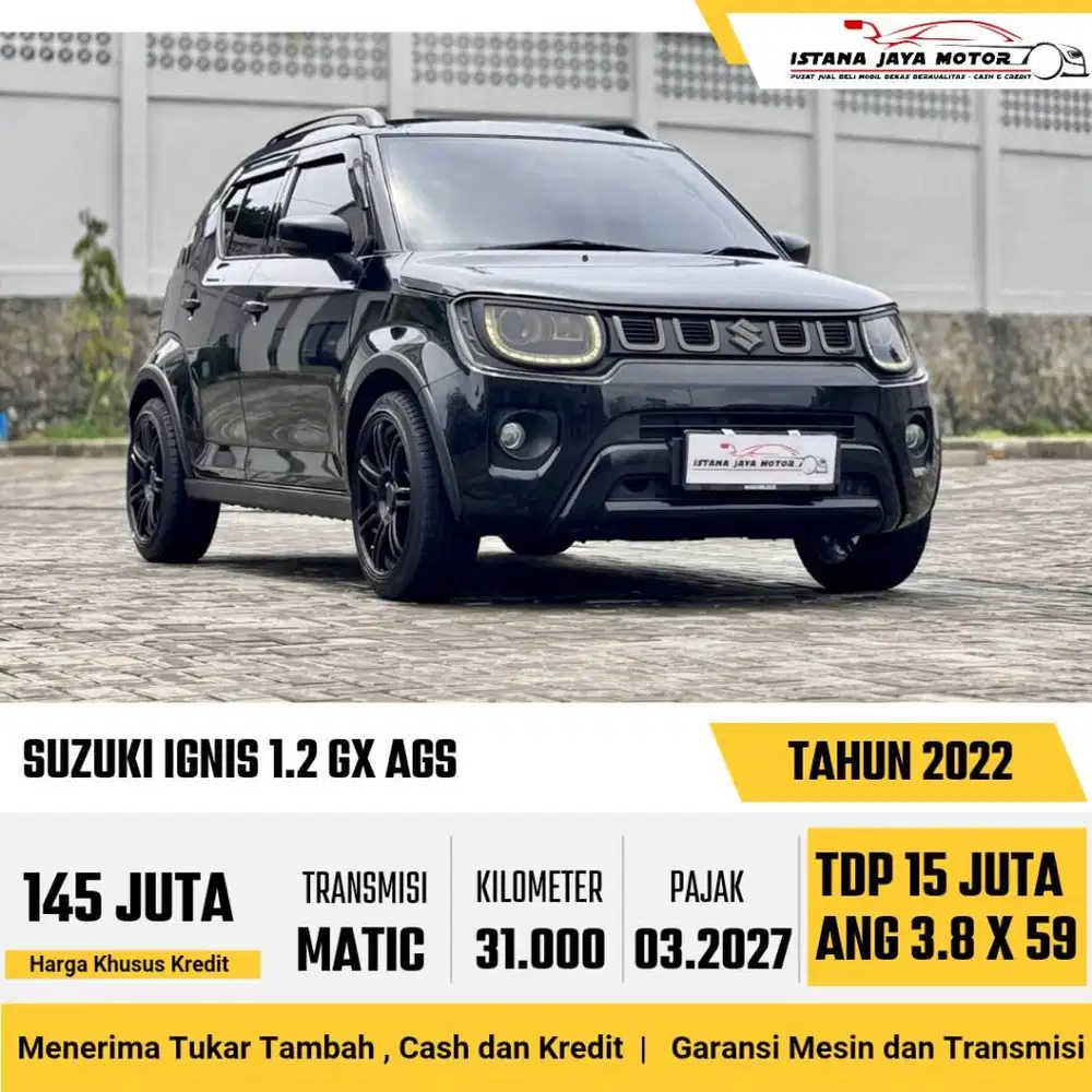 [KM 31RB] Suzuki Ignis 1.2 GX AGS 2022 Hitam