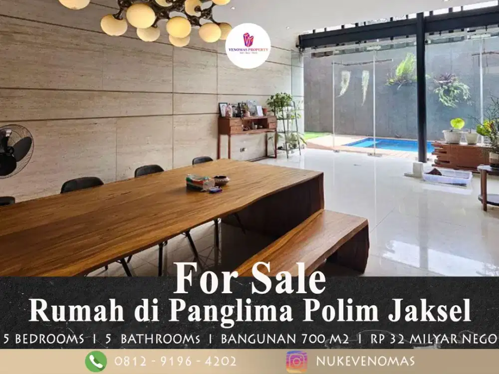 Rumah Dijual di Panglima Polim Kebayoran Baru Mewah Siap Huni