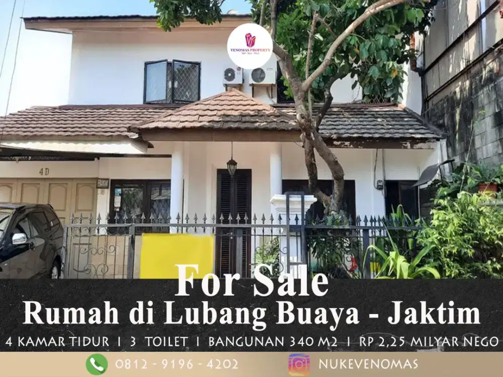 Rumah Dijual di Lubang Buaya Jakarta Timur Aman dan Nyaman