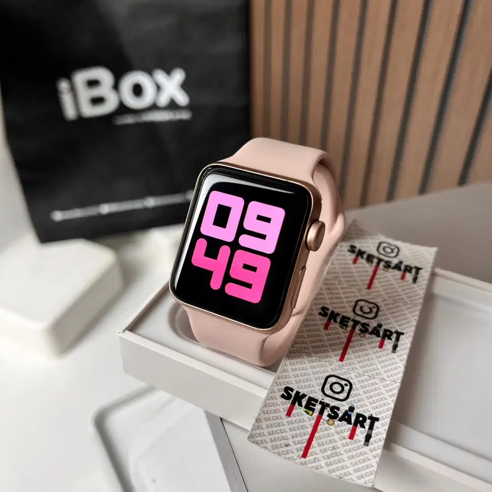 Apple Watch Series 3 38mm Gold iBox iwatch Batre Health 98%