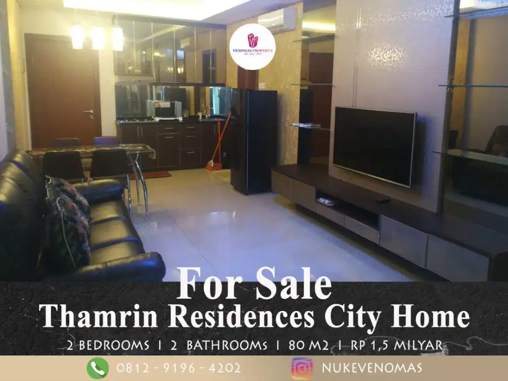 Jual Apartemen Thamrin Residence Cityhome 2 Bedroom Lantai Rendah