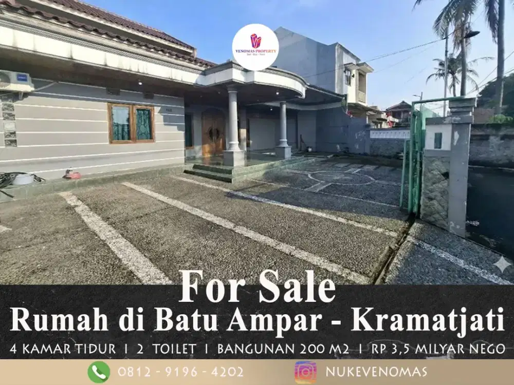 Rumah Dijual di Batu Ampar Kramat Jati Jakarta Timur Nyaman