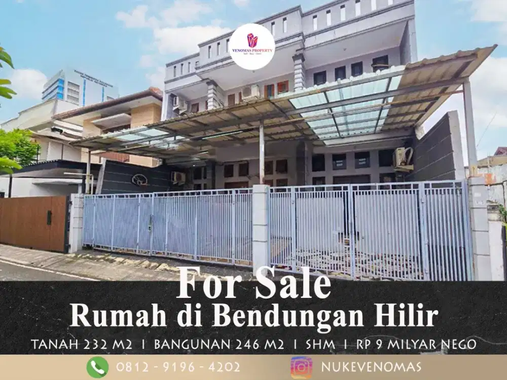 Rumah Dijual di Bendungan Hilir Jakarta Pusat Cocok untuk Kost