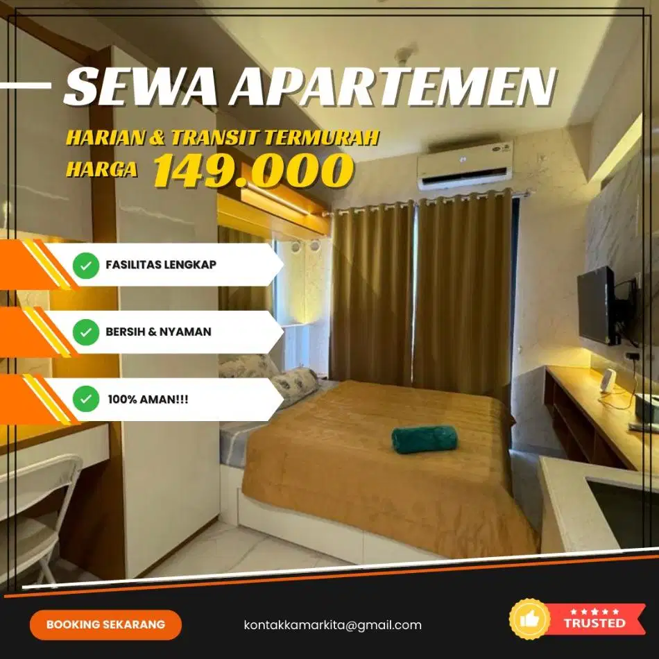 Sewa apartemen Jakarta Pusat Green Pramuka City Harian/Transit Murah