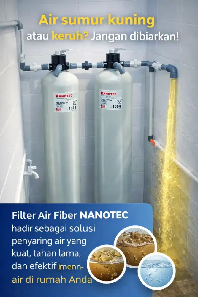 Filter Air Fiber Solusi Air Bersih Berkualitas