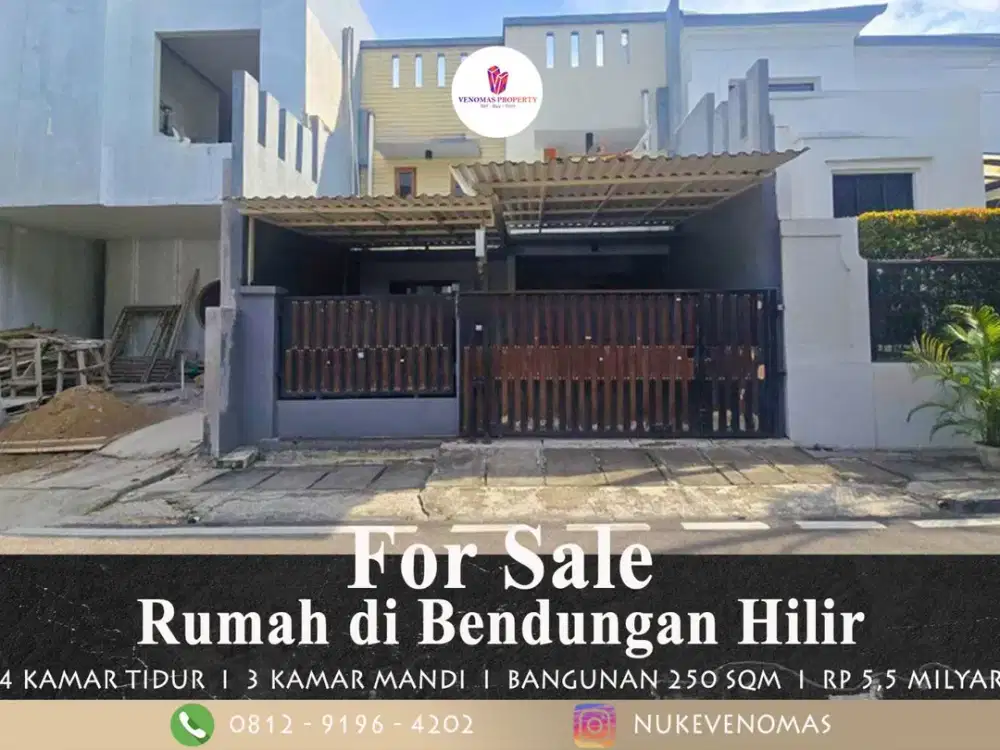 Rumah Dijual di Bendungan Hilir Jakarta Pusat Lingkungan Nyaman