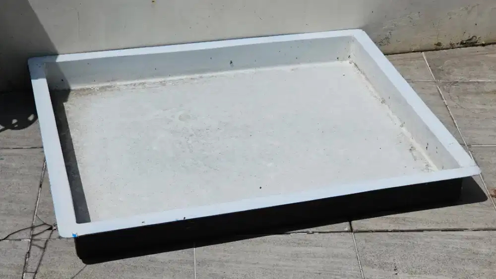 Bak fiber tanam buat taman atau kolam kecil ikan