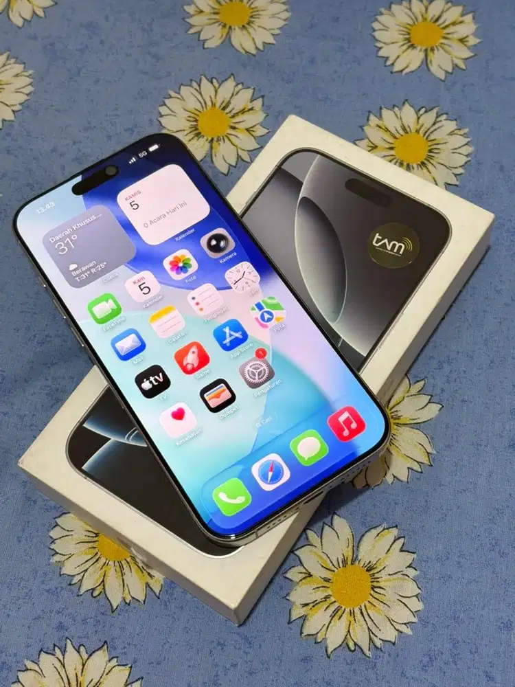 Iphone 16 Promax 256GB putih Titanium ibox