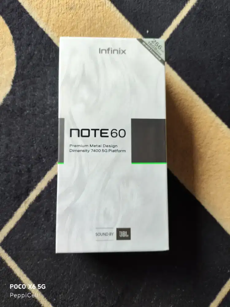 Infinix Note 60 5G 8/256 GB Baterai 6.500 mAh NEW BNIB