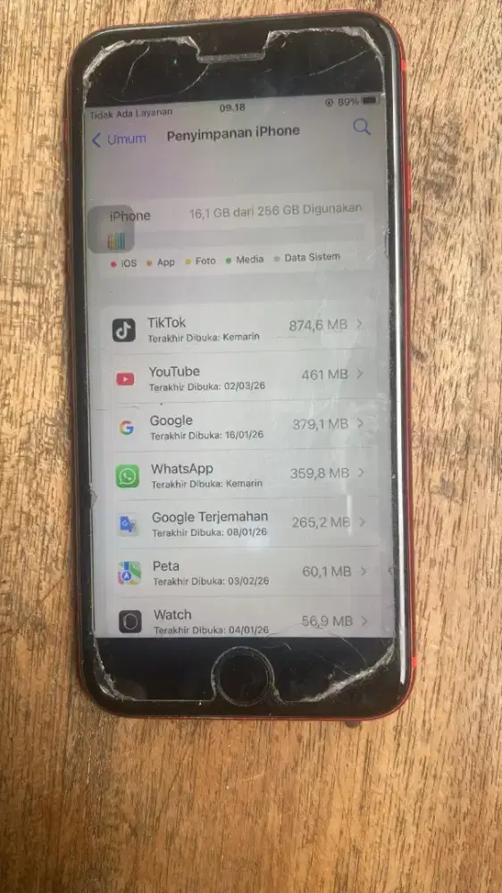 Iphone 8 memori 256Giga