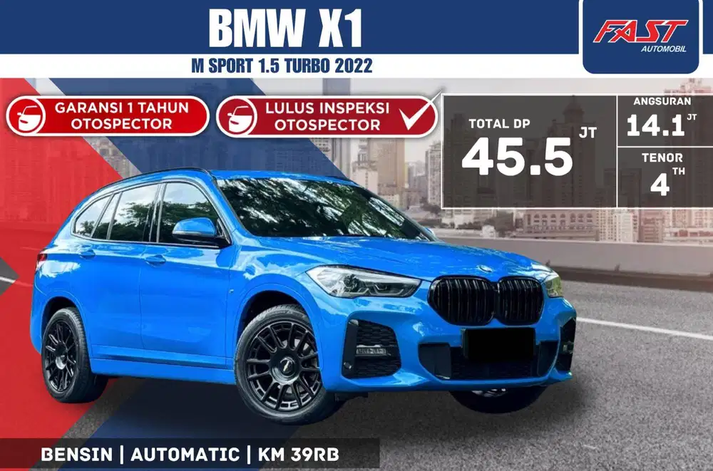 BMW X1 M SPORT 2022 PANORAMIC LOW KM.39RB & PAJAK PANJANG WARRANTY ON