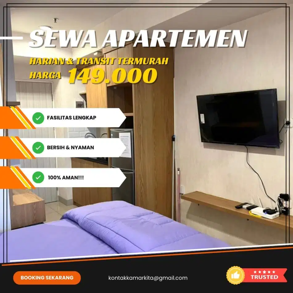 Sewa Apartemen Harian/Transit Citypark Jakarta Barat Cengkareng Murah