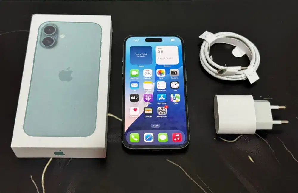 Iphone 16 128GB ibox warna Teal