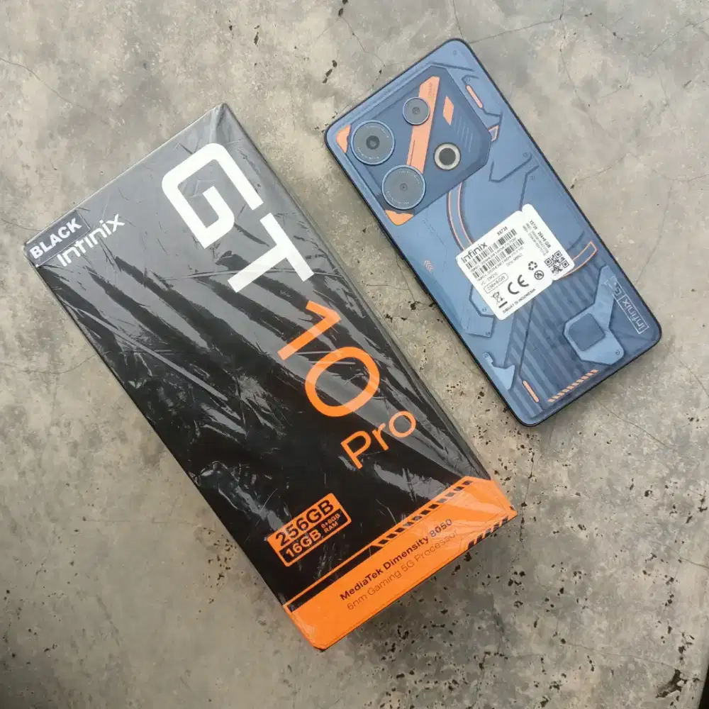 Infinix GT 10 Pro Ram 16Gb (8Gb + 8Gb) Rom 256Gb, Lengkap