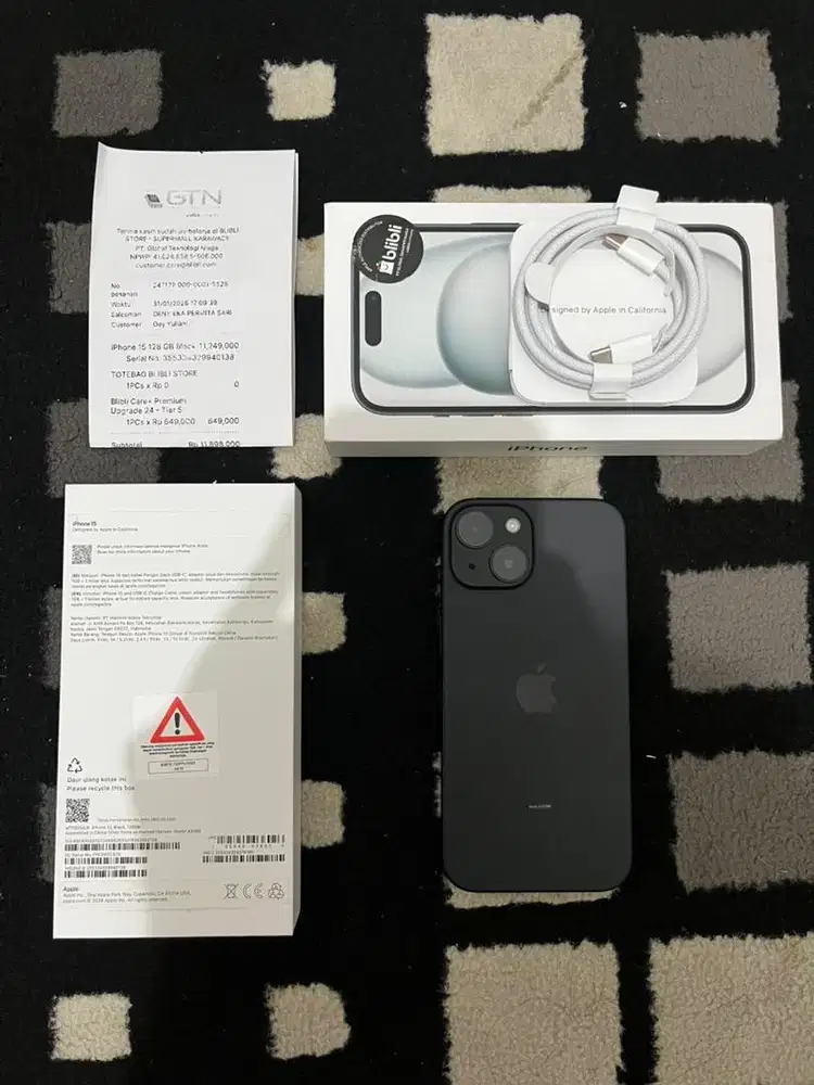 Iphone 15 128gb blibli garansi on 2027