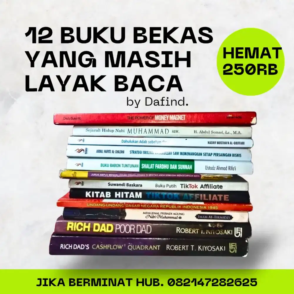 12 Paket Buku Pengembangan Diri & Bisnis