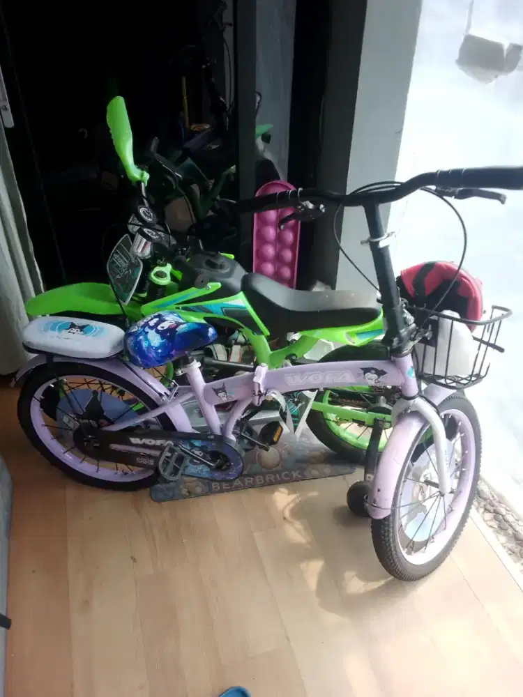 Sepeda cowo cewe borongan like new kebesaran buat anak