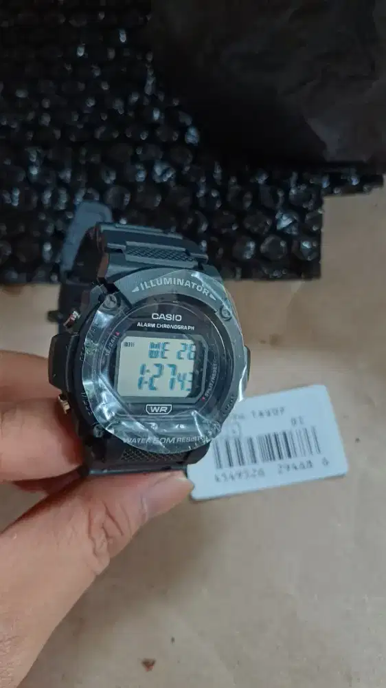 Casio W219 Hitam