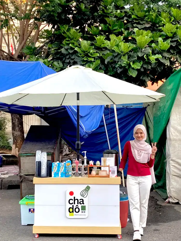 Booth jualan (bisa lepas pasang brand)