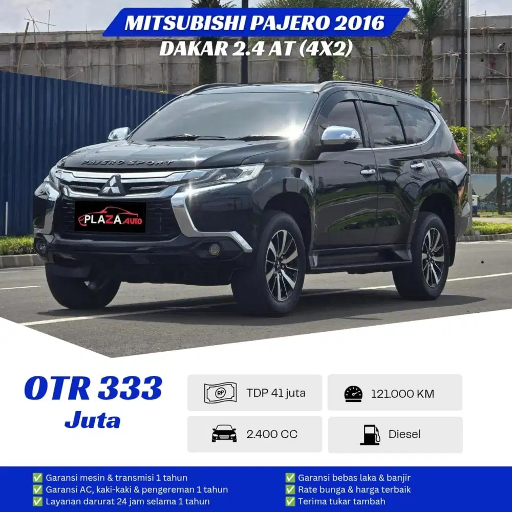Mitsubishi Pajero Sport 2016
Dakar 2.4 Matic mobil diesel irit