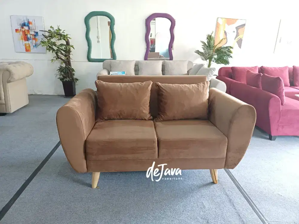 Sofa single 2 seater (ready bisa cod)