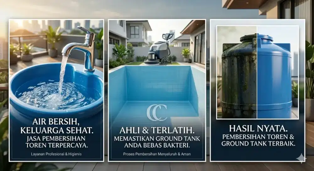 Air Bersih, Keluarga Sehat: Jasa Kuras Toren & Ground Tank Profesional