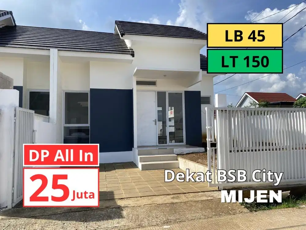 Rumah Mijen Tanahnya Luas Buanget. DP Minim. Dekat BSB City Ngaliyan.
