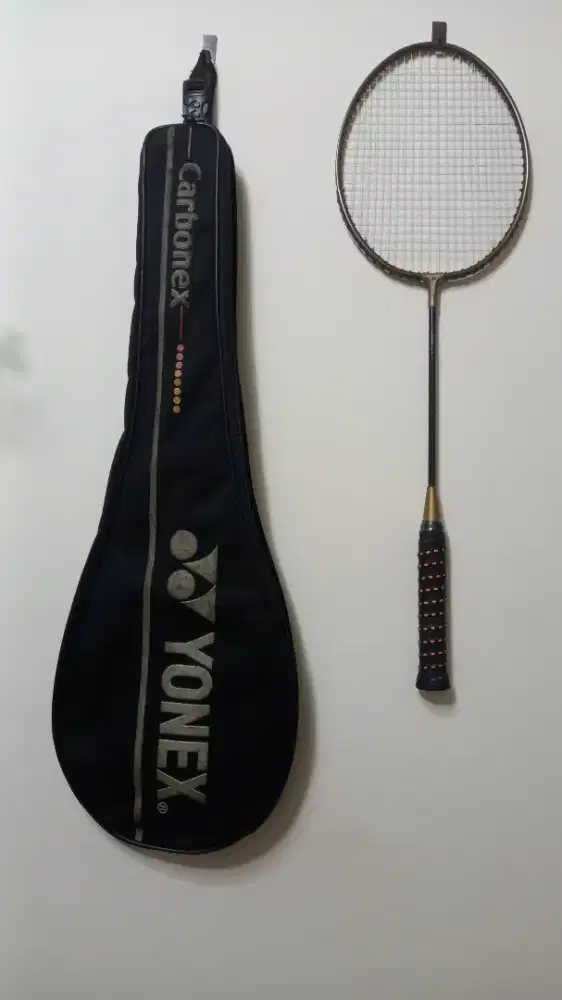 Raket Badminton Carbonex 9 jadul ori japan plus tas aslinya