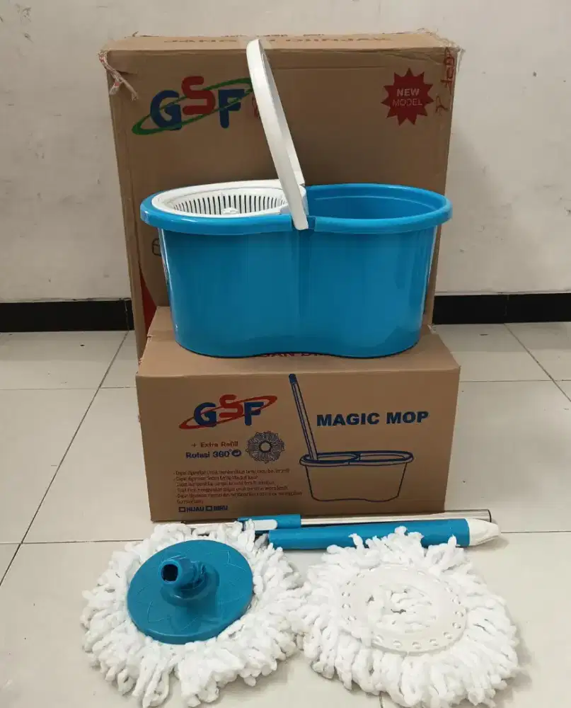 Pembersih Lantai Alat Pel Putar Magic Mop