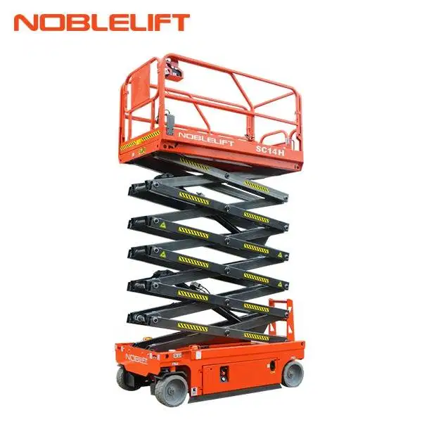 Harga Termurah Scissor Lift Full Elektrik Jangkauan Kerja 14 Meter