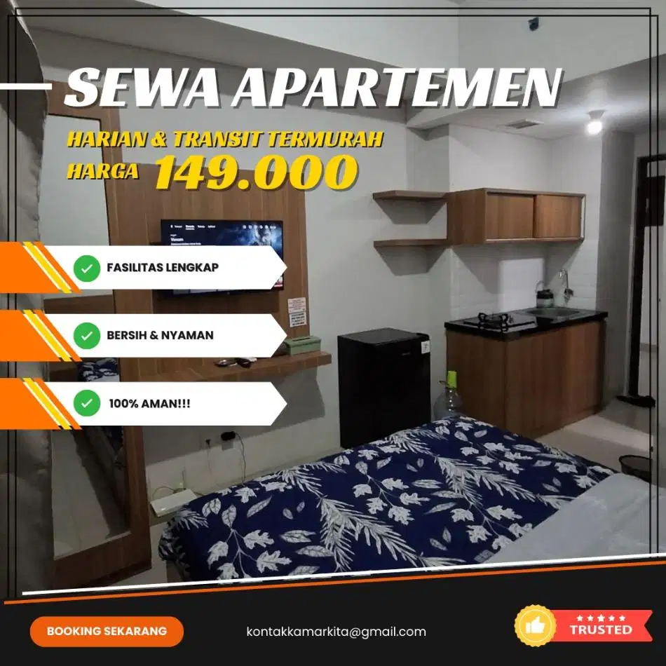 Sewa Apartemen Tangerang Treepark City Harian/Transit Termurah