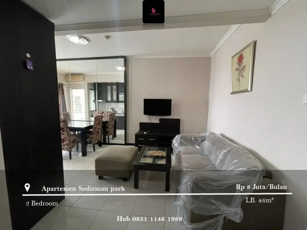 Disewakan Apartement Sudirman Park Mid Floor 2BR FF